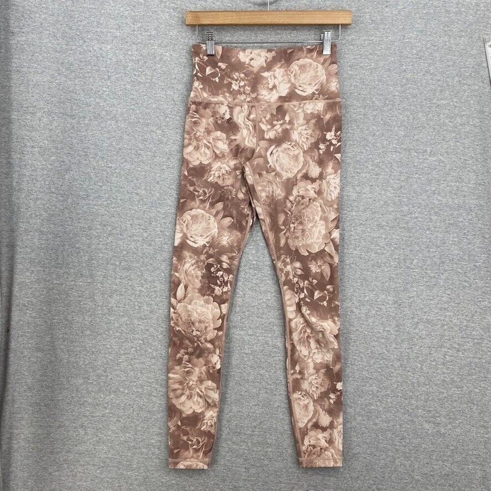Athleta Legging Womens Extra Small Pink Elation Printed Floral Roses Activewear